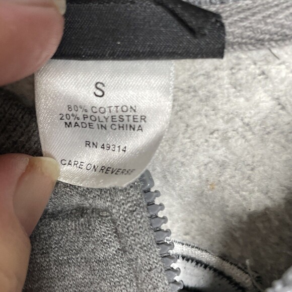 Champion ESPN Full Zip Embroidered Gray Jacket Sweatshirt Womens Small - Picture 4 of 12